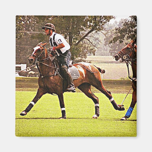 Aimant de poney de polo (Devant)
