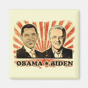 Aimant de portraits d'Obama Biden