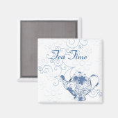 Aimant de pot de thé (Recto/Verso)