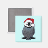 Aimant de poulet en pingouin de Noël (Recto/Verso)