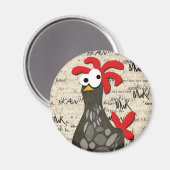 Aimant de poulet grisé (Recto/Verso)