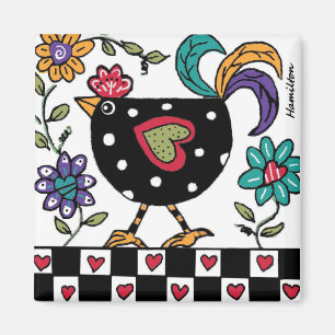 aimant de poulet noir