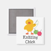 Aimant de poulet tricot (Recto/Verso)