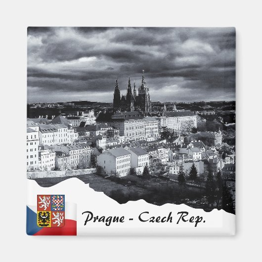 Aimant de Prague, Tchéquie, Château de Prague (Devant)