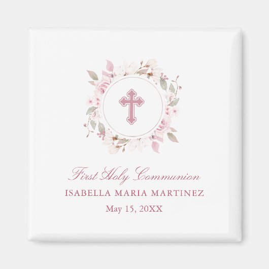 Aimant de première communion personnalisé Favorise (Devant)