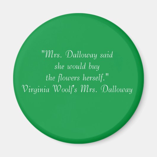Aimant de première ligne Mme Dalloway (Devant)