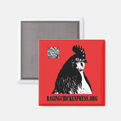 Aimant de presse de poulet en rage (Recto/Verso)