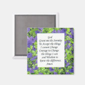 aimant de prière de sérénité (Recto/Verso)