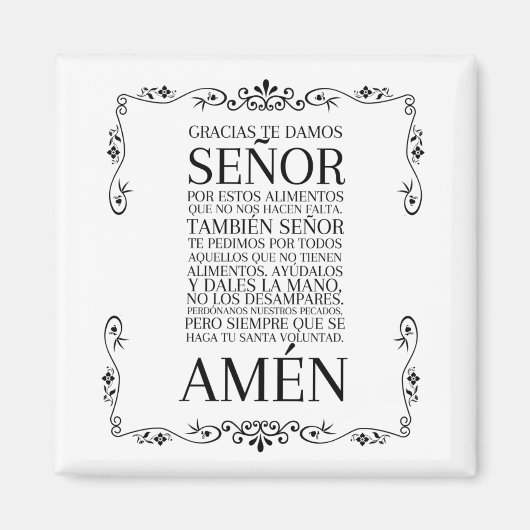 Aimant de prière espagnol (Devant)