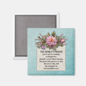 Aimant de prière pour les roses roses rose (Recto/Verso)