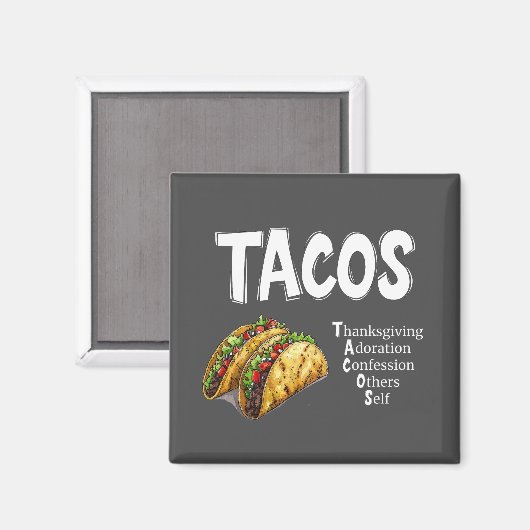 Aimant de prière TACOS (Recto/Verso)