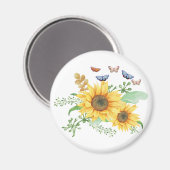 aimant de printemps de tournesol (Recto/Verso)