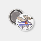 Aimant de promo oeil de cerf du Colorado (Recto/Verso)