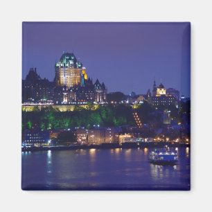 Aimant de Québec de nuit de château de Frontenac
