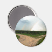 Aimant 'De quelle façon maintenant ? ' Double arc-en-ciel (Recto/Verso)