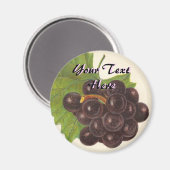 Aimant de raisins vintages (Recto/Verso)