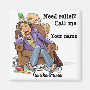 Aimant de rappel de service ménager personnalisé