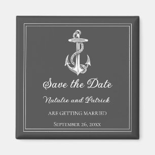 Aimant de rappel Gray Nautical Anchor