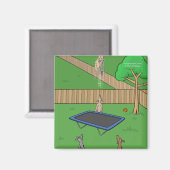 Aimant de rebond de Trampoline Kangourou (Recto/Verso)