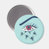 Aimant De Red Eye déplaisant étrange avec les fourmis de (Recto/Verso)