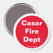 Aimant de réfrigérateur casar NC Fire Dept (Recto/Verso)