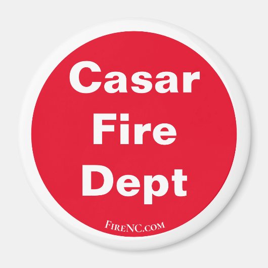 Aimant de réfrigérateur casar NC Fire Dept (Devant)