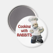 Aimant de réfrigérateur CookwifRabbits (Recto/Verso)