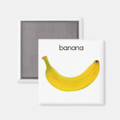 Aimant de réfrigérateur de banane (Recto/Verso)