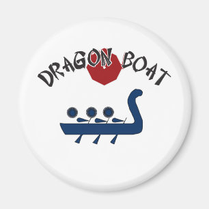 Aimant de réfrigérateur de bateau de dragon