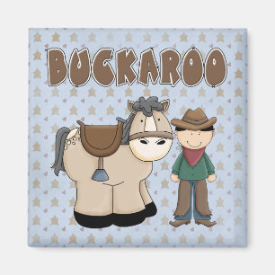 Aimant de réfrigérateur de Buckaroo de cheval de