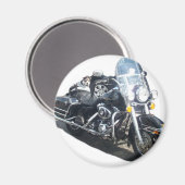 Aimant de réfrigérateur de chien porc (Recto/Verso)