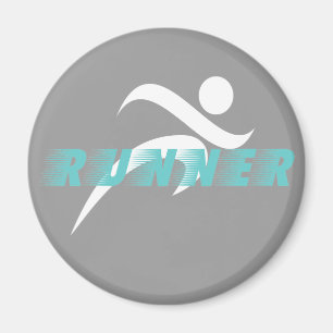 Aimant de réfrigérateur de coureur