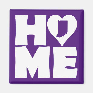 Aimant de réfrigérateur de l'Indiana Home Heart St