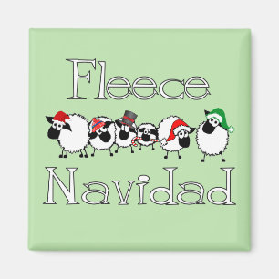 Aimant de réfrigérateur de Navidad d'ouatine