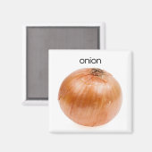 Aimant de réfrigérateur d'oignon (Recto/Verso)