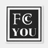 Aimant de réfrigérateur FCC YOU (Devant)