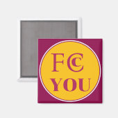Aimant de réfrigérateur FCC YOU (Recto/Verso)