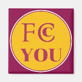 Aimant de réfrigérateur FCC YOU (Devant)