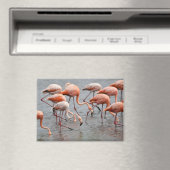Aimant de réfrigérateur flamant rose (In Situ (Lave-vaisselle))