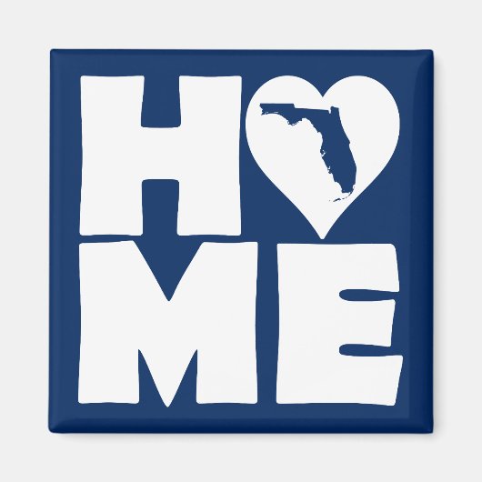 Aimant de réfrigérateur Florida Home Heart State (Devant)
