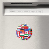 Aimant de réfrigérateur Global Flags (In Situ (Lave-vaisselle))
