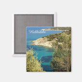 Aimant de réfrigérateur Halkidiki (Recto/Verso)