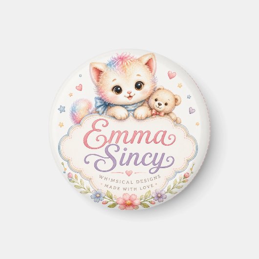 Aimant de réfrigérateur Logo Emma Sincy (Devant)