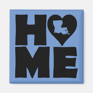 Aimant de réfrigérateur Louisiana Home Heart State