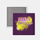 Aimant de Réfrigérateur Love Revolution (Recto/Verso)