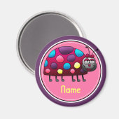 Aimant de réfrigérateur, Modèle de nom, jolie cocc (Recto/Verso)