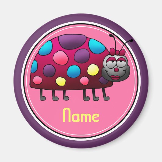 Aimant de réfrigérateur, Modèle de nom, jolie cocc (Devant)