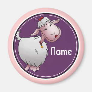 Aimant de réfrigérateur, modèle nommé, chèvre