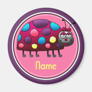 Aimant de réfrigérateur, modèle nommé, coccine