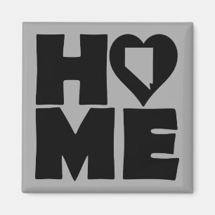 Aimant de réfrigérateur Nevada Home Heart State